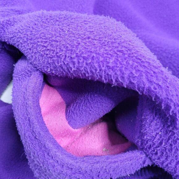 VINTAGE 90s fleece purple Cog Railway quarter button pullover‎ unisex M - Picture 5 of 10